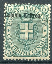 1893 Eritrea Stemma Sabaudo c