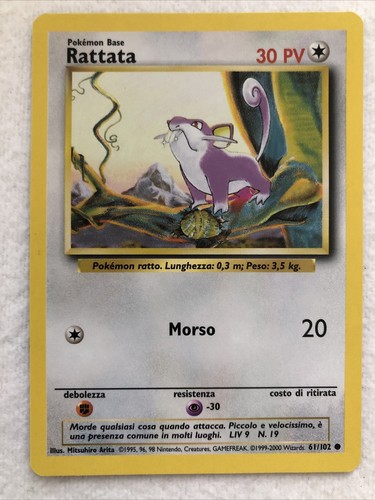 Carte pokemon set base comuni - carte,