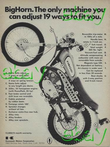 Pubblicità moto kawasaki big - moto,
