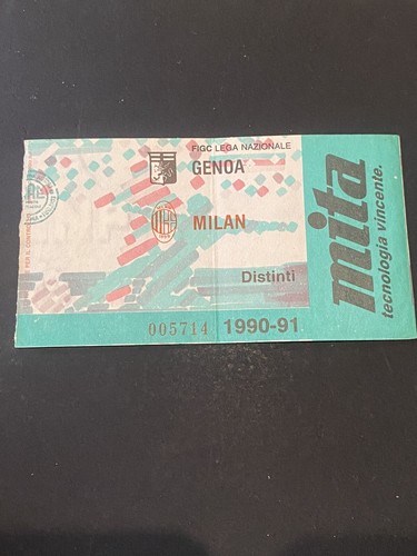 Genoa milan biglietto ticket - genoa-milan, biglietto/ticket