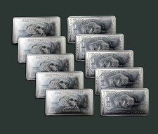 10 pezzi lingotti di titanio da 1 oncia - American Buffalo 1 oz lingotti di titanio 10 once bufalo