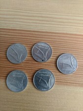 5 10 lire coins 1952, 1956