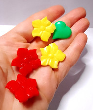 5 orecchini a clip per bambine