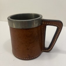 British tan Leather & Pewter