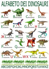 Dinosauri poster didattico - dinosauri,