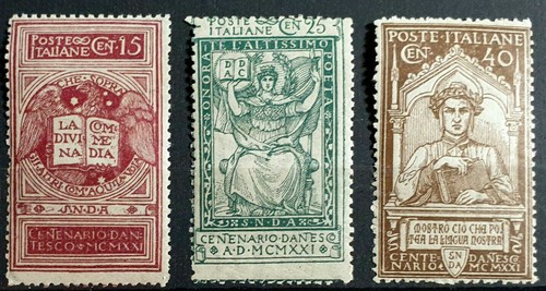 Italy regno 1921 dante serie - 1921,