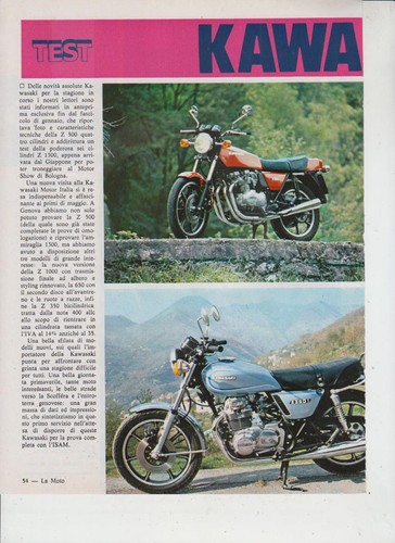Advertising test moto kawasaki - moto,
