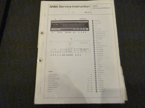 Manuale servizio originale - servizio,