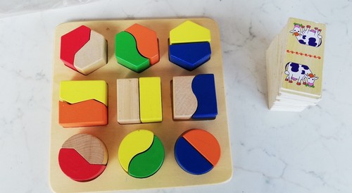 Puzzle legno gioco forme - in,