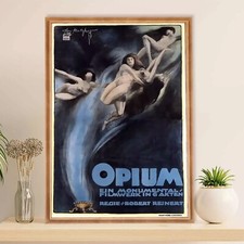 Oppio 1919 poster vintage film tedesco decorazione arte da parete poster