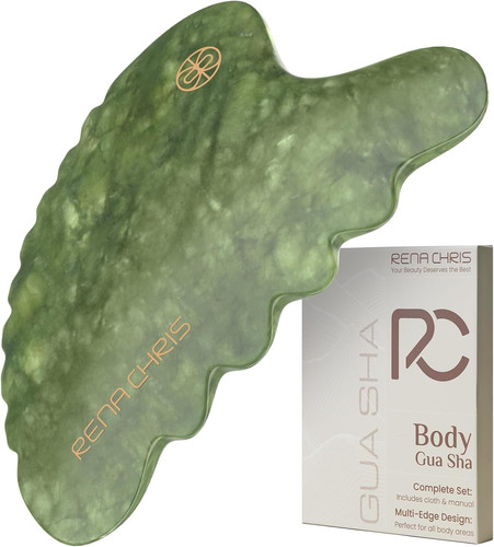 Gua sha corpo - corpo,, giada