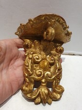 Piccola consolle in legno dorato