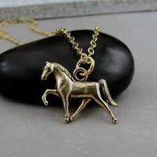 Collana cavallo oro - ciondolo