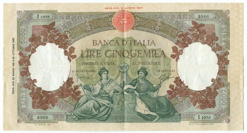 5000 lire capranesi - lire,