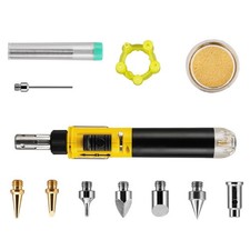 Saldatore a gas senza fili, pistola ad aria calda, soffiatore, torcia elettrica, autoaccensione9643