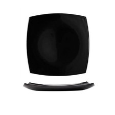 Set 6 Piatti Dessert Delice Noir Neri 19 cm Vetro Arcoroc | Piatti Quadrati