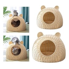 Letto per gatti in rattan