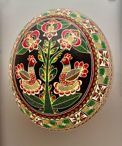 Ostrich pysanka easter - ostrich,