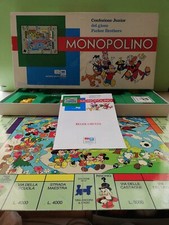MONOPOLINO DISNEY EG EDITRICE GIOCHI JUNIOR Lire GIOCO SOCIETÀ TAVOLO COMPLETO