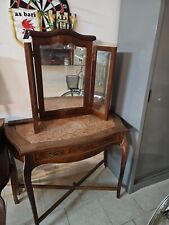 Comodini e Toeletta In Legno Con Marmo E Specchio+ Credenza In Legno Con Specchi