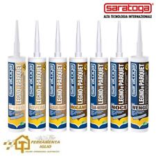 Silicone Sigillante Sigilla Stucca Acrilico per Legno e Parquet 310 ml SARATOGA