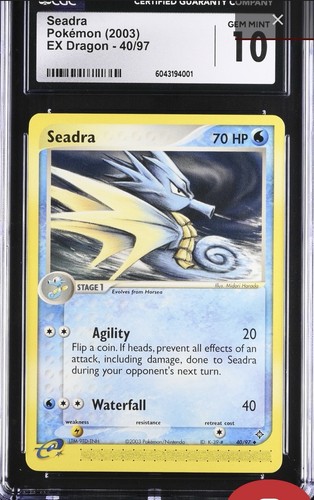 Cgc seadra pokemon 2003 - cgc,
