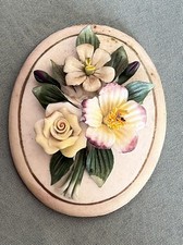 Quadretto ovale con - quadretto, fiori