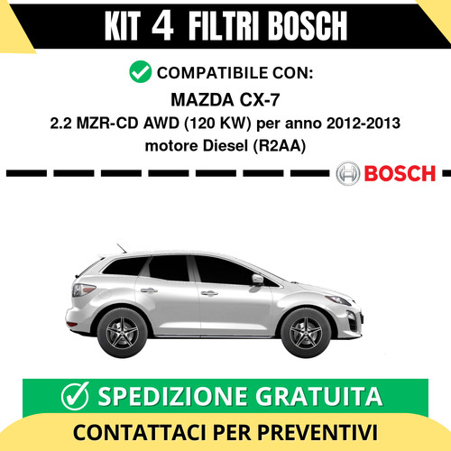 Kit bosch filtri tagliando - filtri,