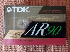 Vintage TDK AR90 CASSETTA VUOTA NUOVA, sigillata