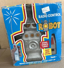 Vecchio robot degli anni '70 Radio Control Robot con scatola originale
