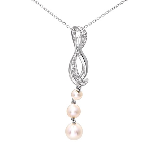 Collana oro bianco kt - bianco, 9
