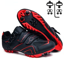 Scarpe Ciclismo MTB Uomo Flat Mountain Bike Sneakers Bici da Strada con Tacchetto Spd-Sl 