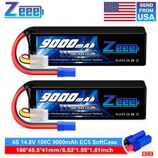2xZeee 4S Lipo Battery 9000mAh