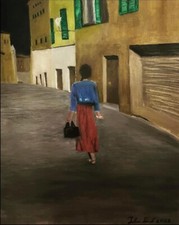 Quadro “La contrada”, olio