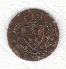  ITALIA   RARA  MONETA   CARLO  FELICE  5  CENTESIMI  1826  