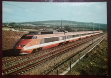 TRENO TGV  TRAIN A GRANDE VITESSE DE LA S.N.C.F.  CARTOLINA D'EPOCA