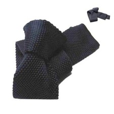 Cravatta in maglia blu