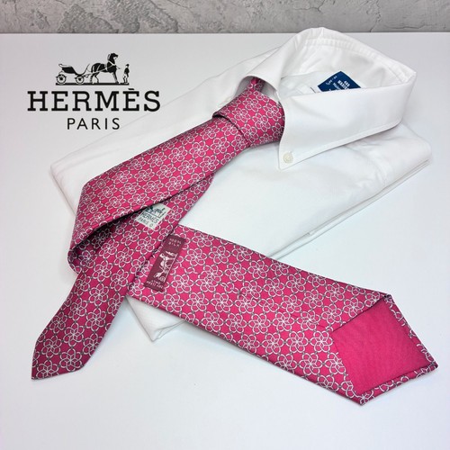 Cravatta hermes motivo viola - motivo,