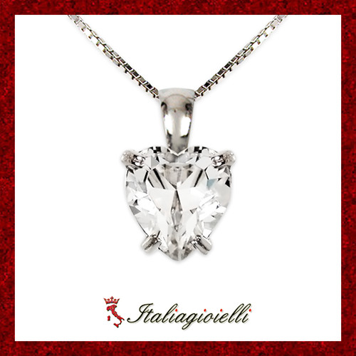 Collana cuore brillante - collana,