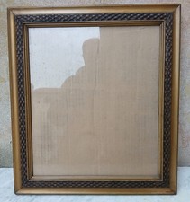 Cornice in legno - doratura mecca, fascia a decorazioni geometriche - primi '900