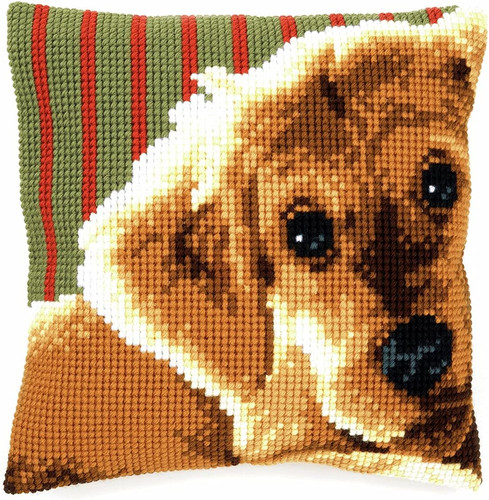 Kit cuscino punto croce cane - croce,
