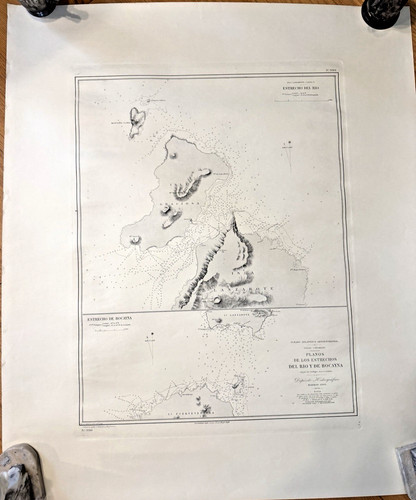 Rara carta navale spagnola - carta,
