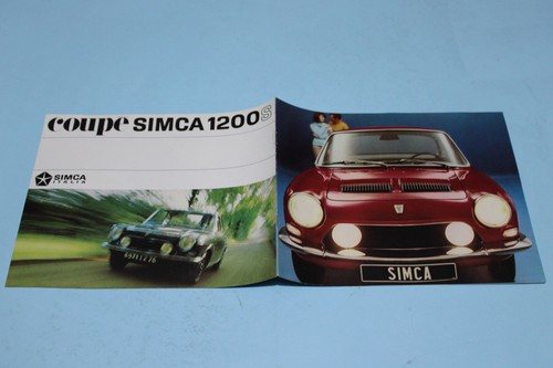 Depliant simca 1200s anni - depliant,