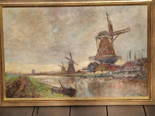 Dipinto olio alexander essfeld - dipinto,