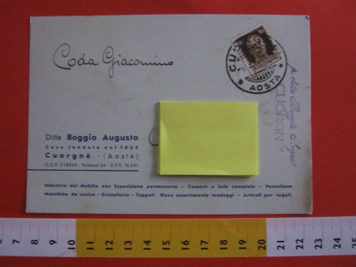 Italia card 1943 cuorgne - italia,