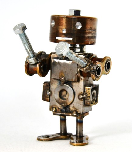 Scultura moto metallo - scultura, in