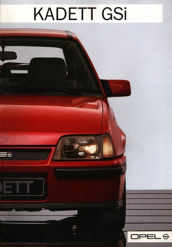 Brochure opel kadett gsi - kadett,