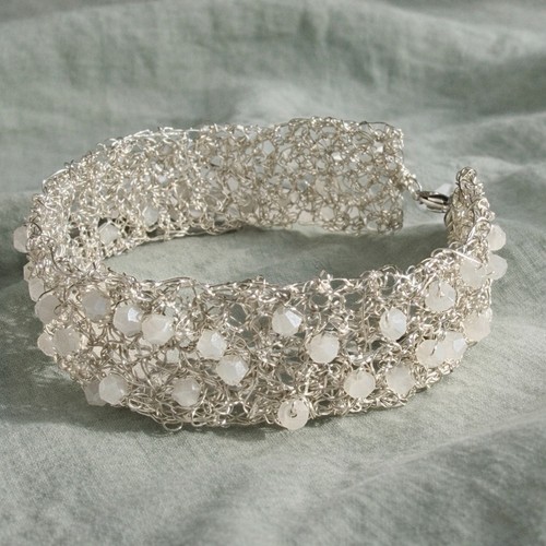 Bracciale filo uncinetto con