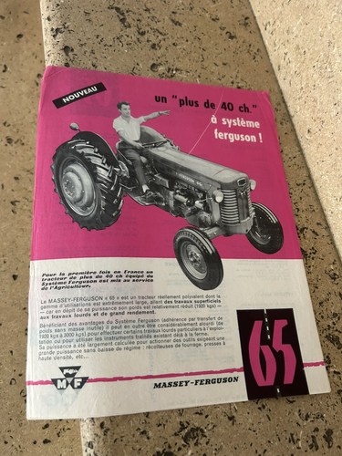 Publicité papier tracteur - publicité,