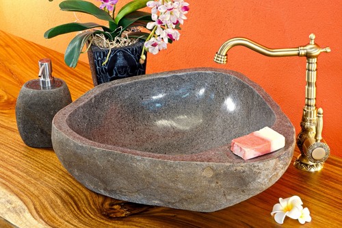 Lavabo pietra naturale fino - in,